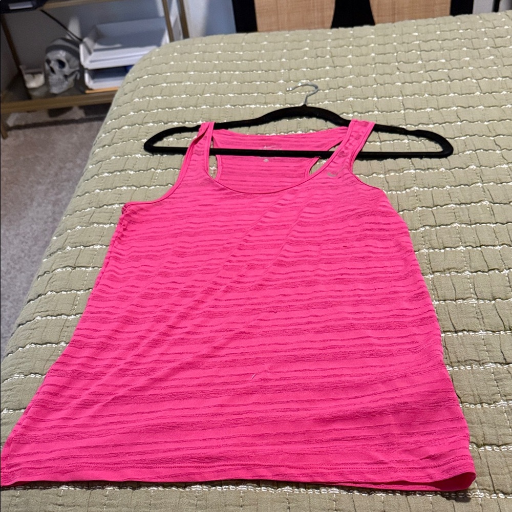 Nike Pink Tissue Tank Running
